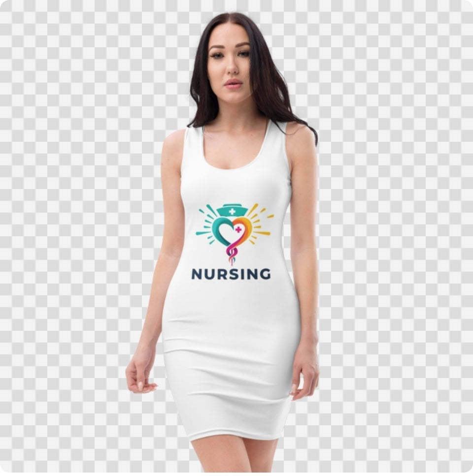 Summer dress nursing logo